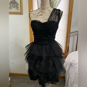 Black short party dress